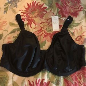 ELOMI Size 40DDD Smoothing Nursing UNDERWIRE Black Well-Made Smooth  $84 NEW